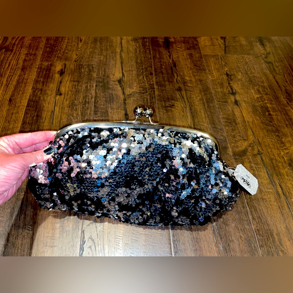 Mossimo sequin clutch.